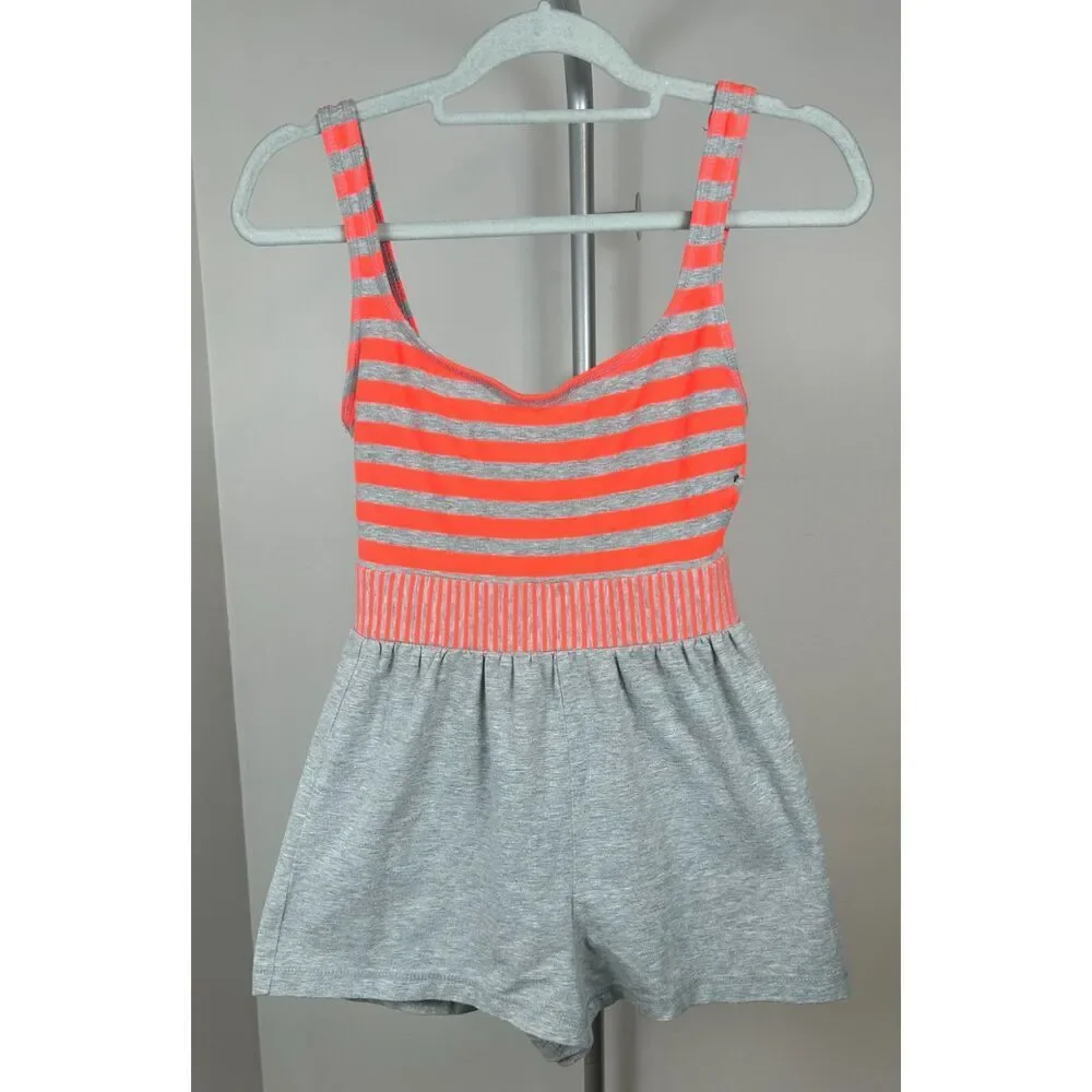 Vintage 80s 90s Sporting Life By Catalina Striped Retro Swim Romper Size 6